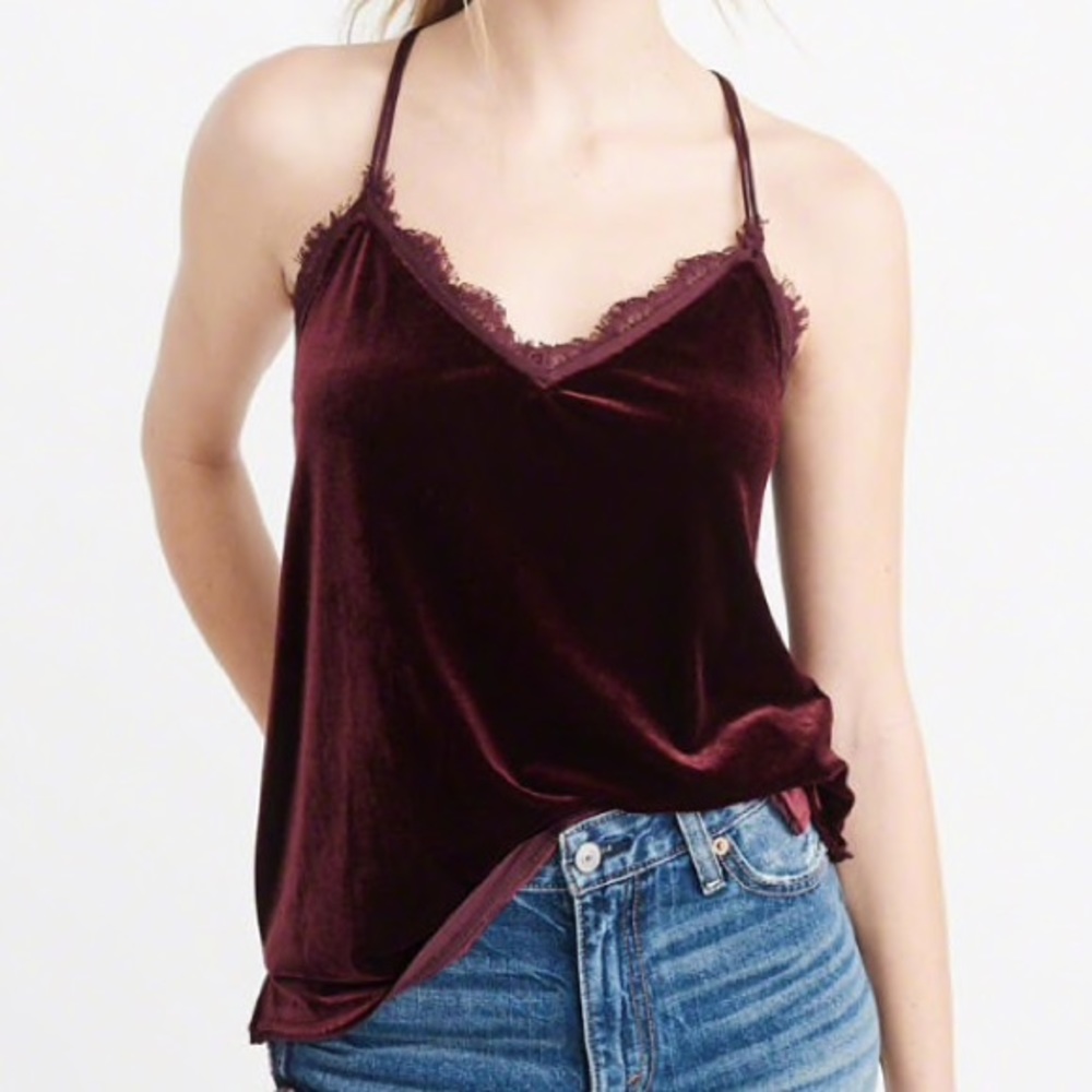 🆕 Abercrombie & Fitch Velvet Trim Cami